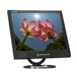 19" LCD Monitor (Black)  with VGA, BNC (1 in / 1 out) video and speakers
