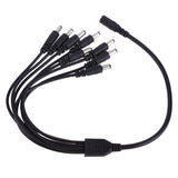 CBPM8TB 1 in 8 out cable pigtail, black color