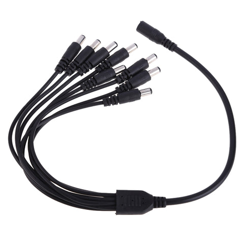 CBPM8TB 1 in 8 out cable pigtail, black color