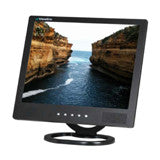 15" LCD Monitor (Black) with VGA, Composite (RCA) video, S-Vdeo and speakers