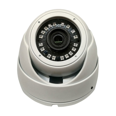 HD-TVI DOME: 4-IN-1 (CVI, TVI, AHD, ANALOG) TURRET DOME 1080P 2.8MM FIXED LENS 24IR WEATHERPROOF - SKU:TAAC-D800W-MCL-2.8