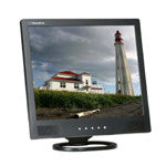 17" LCD Monitor (Black)  with VGA, Composite (RCA) video, S-Vdeo and speakers