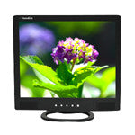 17" LCD Monitor (Black)  with VGA, BNC (1 in / 1 out) video and speakers