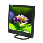 17" LCD Monitor (Black)  with VGA, BNC (1 in / 1 out) video and speakers
