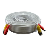 A spool of white cable