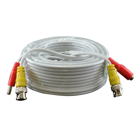 A spool of white cable