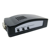 A black connector