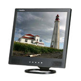 17" LCD Monitor (Black)  with VGA, Composite (RCA) video, S-Vdeo and speakers